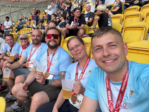 Team Toplac im Stadion
