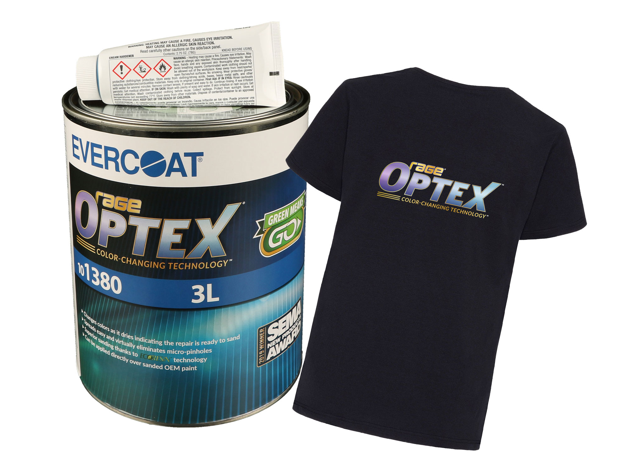 Evercoat Rage Optex Universal Spachtel - Colour Changing