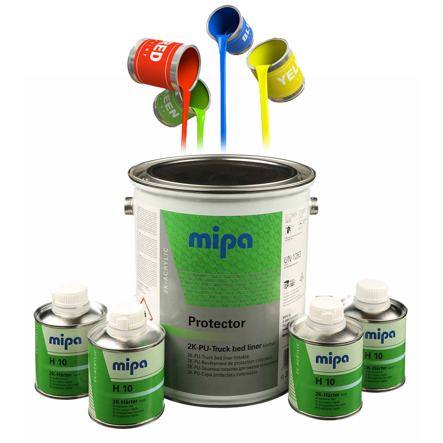 MIPA Protector tönbar Set inkl. Härter inkl. Farbe zum Einfärben