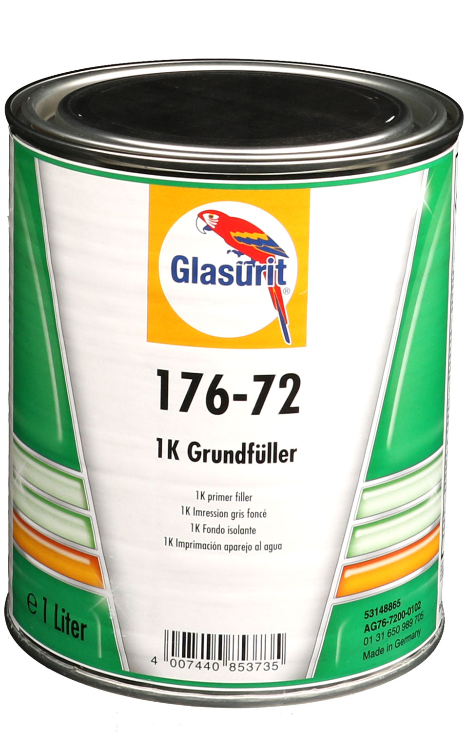 1K-Grundfüller 176-72,grau wasserverdünnbar,1L/Ds.