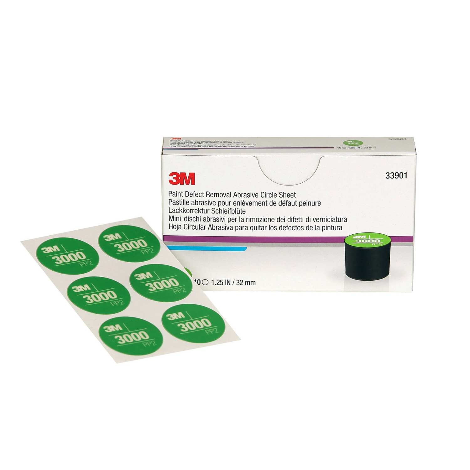 3M™ Lackkorrektur Handschleifsystem, Schleifblüte, 32mm