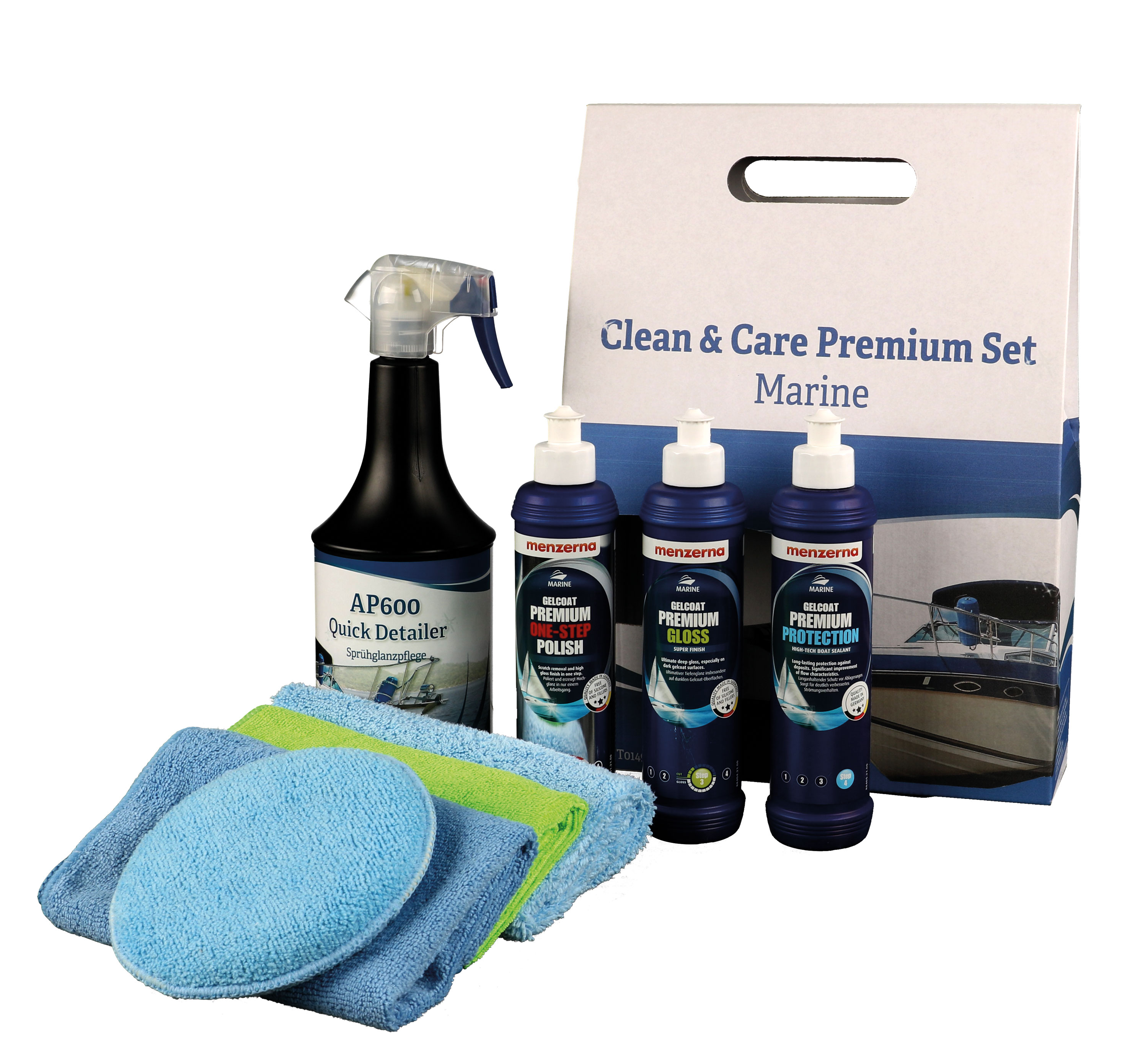 Clean & Care Premium Set Marine im Tragekarton